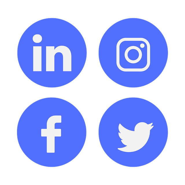 ikony různých sociálních sítí